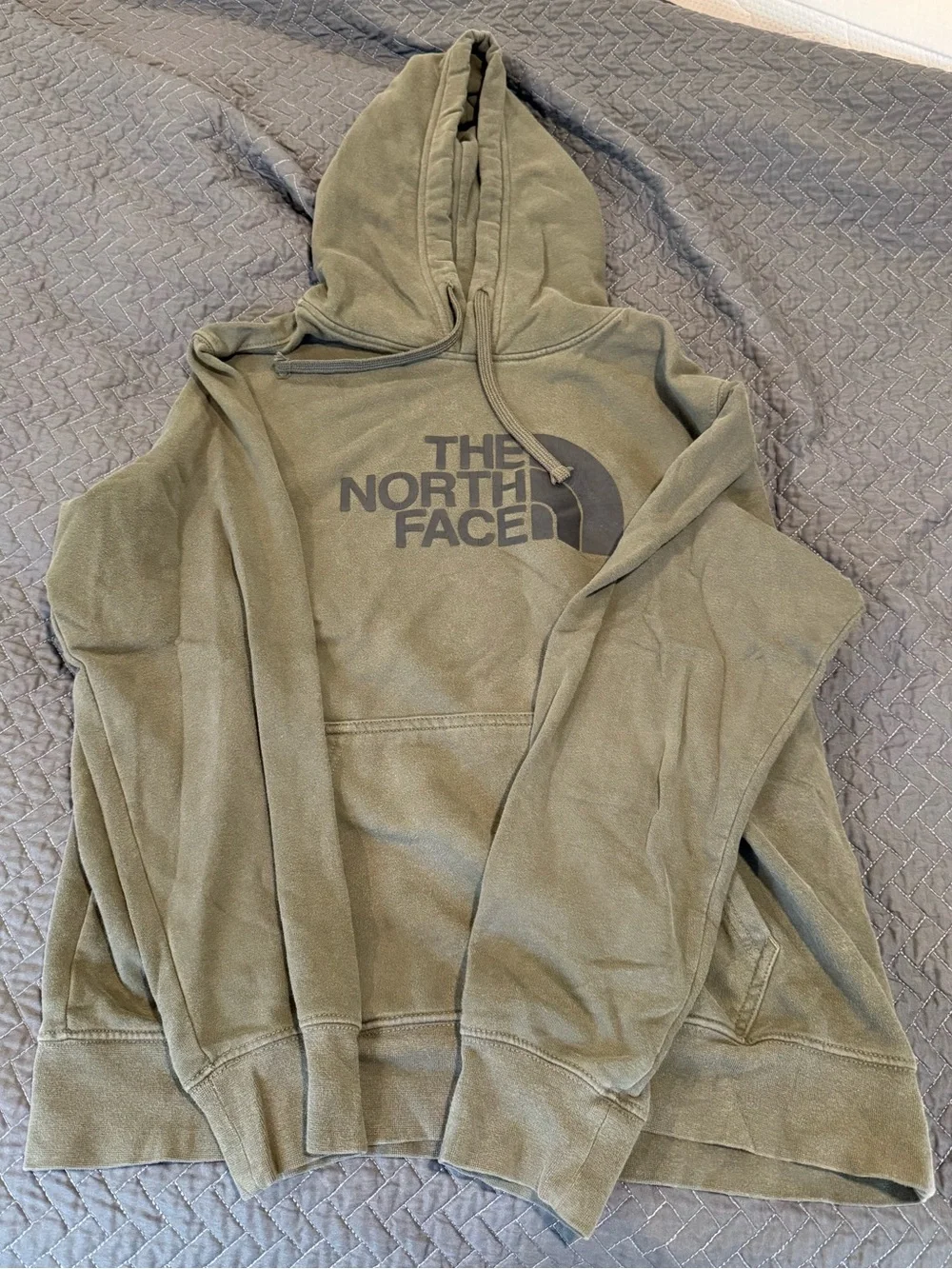 The North Face Olive Green Fleece-Lined Hoodie